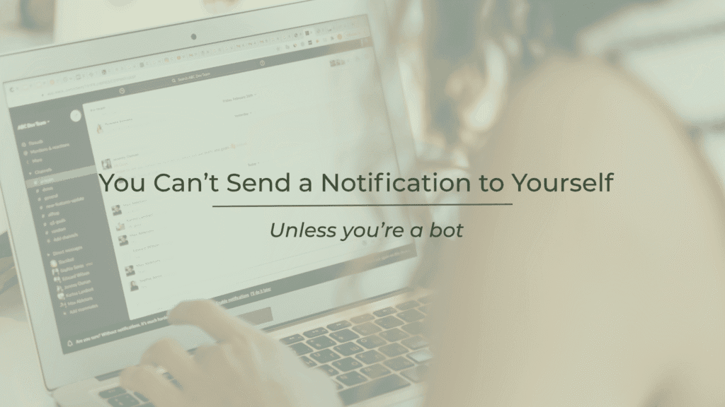 Person configuring email notifications on a laptop for automation tasks.